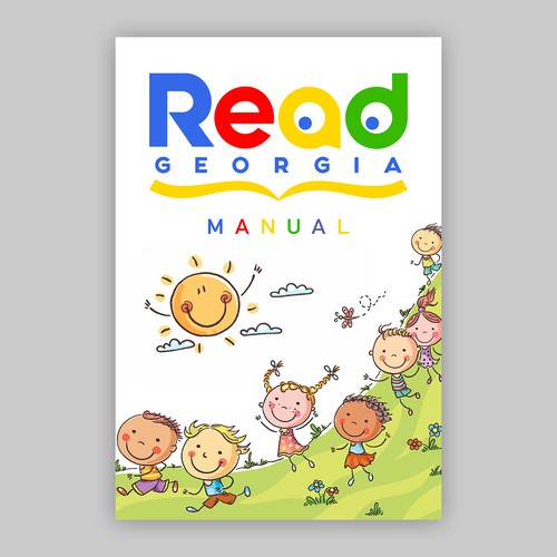 A book cover to inspire volunteers reading to children! Design by mr.red