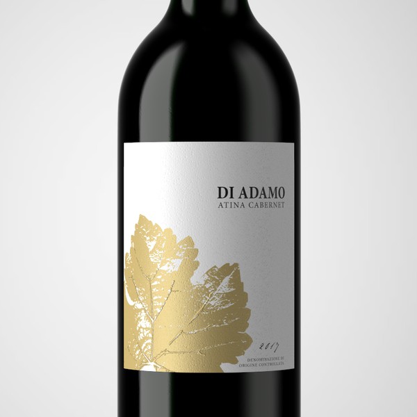 Design by Kirill D. titled "Bold and clean label for Italian wine"