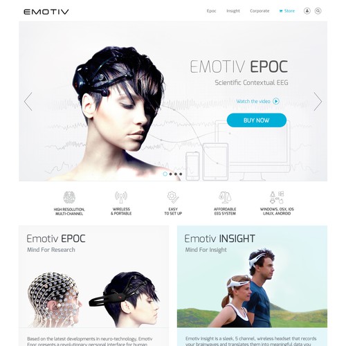Redesign website for International Award Winning EEG system Design by Zallhady