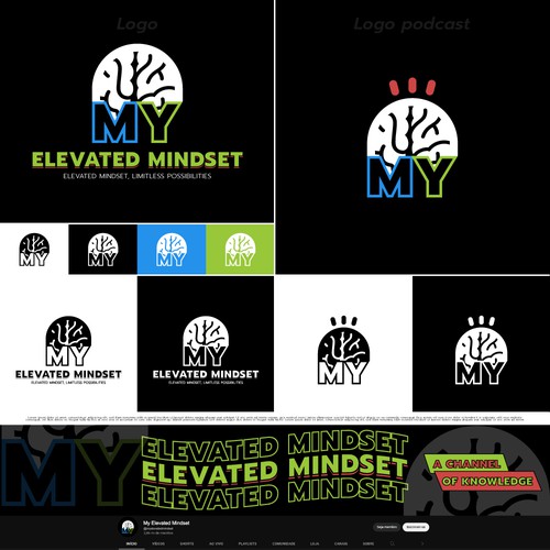 Design a powerful logo that will be seen globally by those who want to elevate their mindset! Design by AndreMS