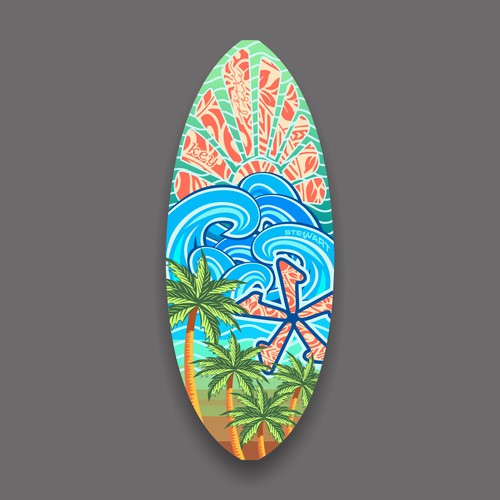 Designs | Design a vibrant and trendy/unique wake surf board ...