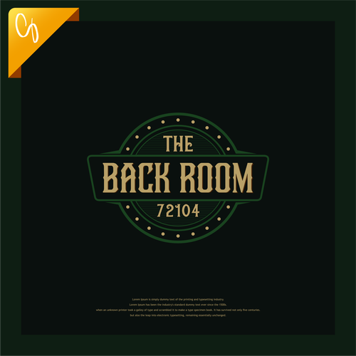 "The Back Room" logo contest for a masculine room in a home decor and gift shop Design by Kingsaud