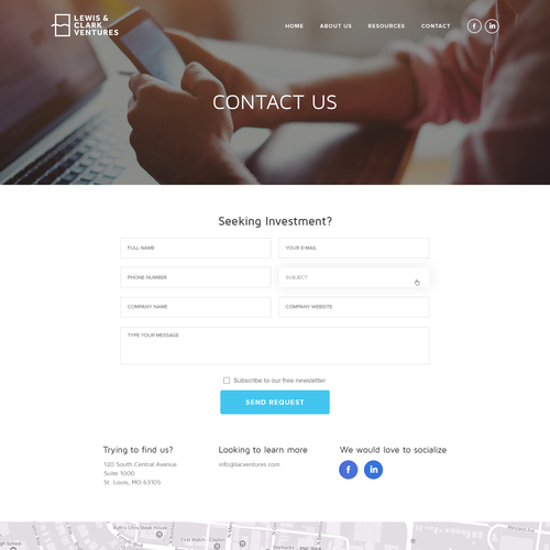 Create a modern Word Press theme design for Lewis & Clark Ventures Design by Obizzy