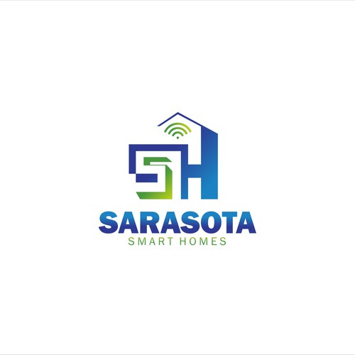 Diseño de Sarasota Smart Homes logo for our company that does technology innovations and installations de Dswan