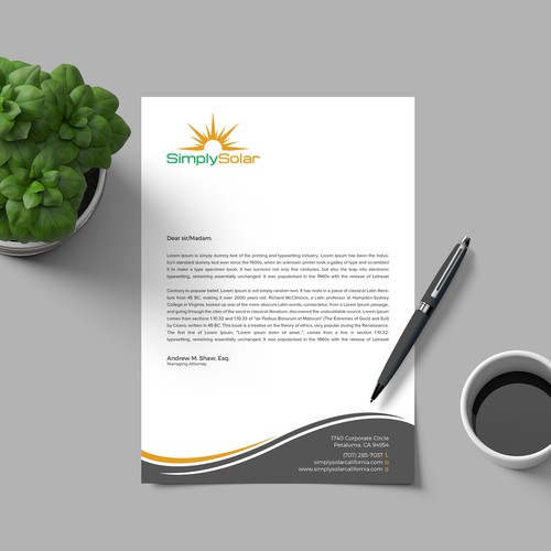 "Renewable Energy Company Letterhead" Design réalisé par RENEXIT