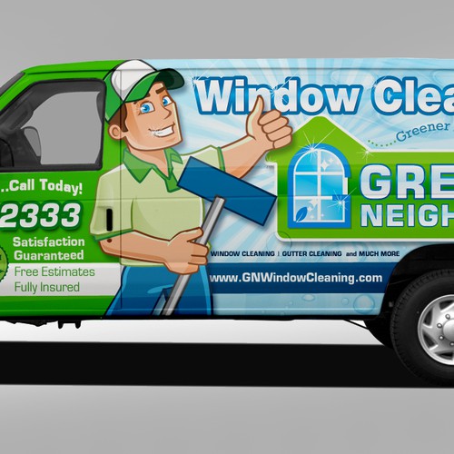 Van Wrap Wanted For Window Cleaning Company Design by J.Chaushev