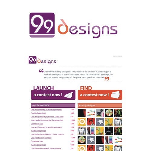Logo for 99designs Design por ziza