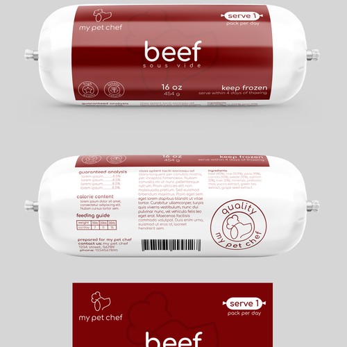 Premium Fresh Dog Food Design by Totoya