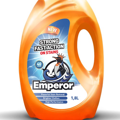 Label design for liquid detergent brand Design by M3LLS