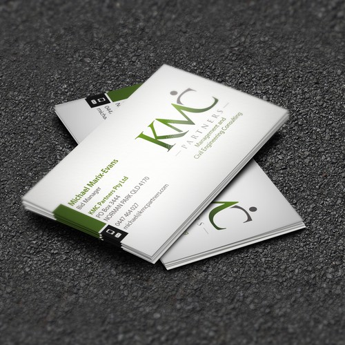 KMC Partners Business Card Design Design by AYG design