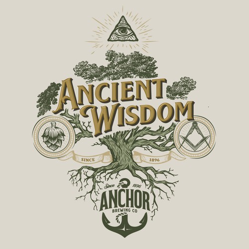 Fun project for America's oldest craft brewery, Anchor Brewing Co.! Design by MilosWorkshop