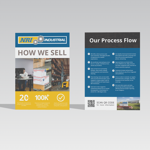 Design a brochure on our product processing journey Design by íriserna design