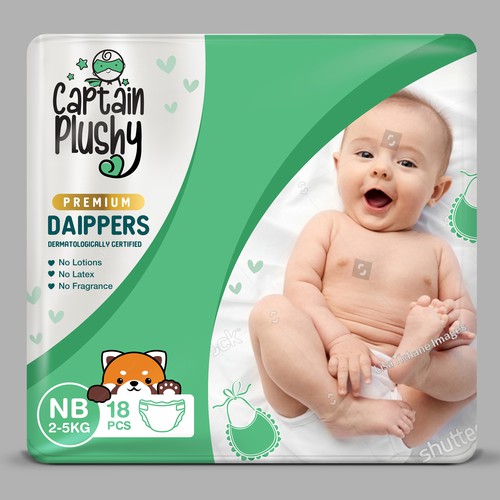 Packaging for playful baby diapers brand Design by Rajith Shantha