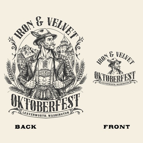 "Specialty Oktoberfest t-shirt for edgy, rebellious apparel brand" winning T-shirt