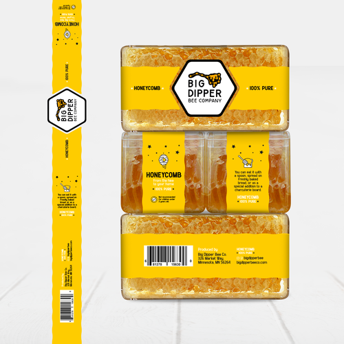 Design a label for my home grown Honey Comb Design by Nat*Design