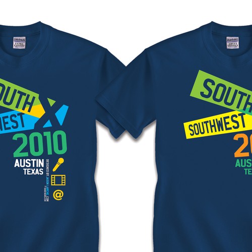 Design Official T-shirt for SXSW 2010  Design by SteveTodd