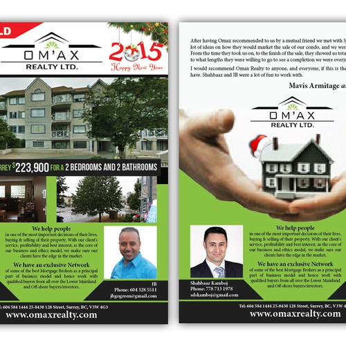 Create a Just Sold Flyer that will bring us lots of new Clients & Sales!!! Design by teAmGrafic