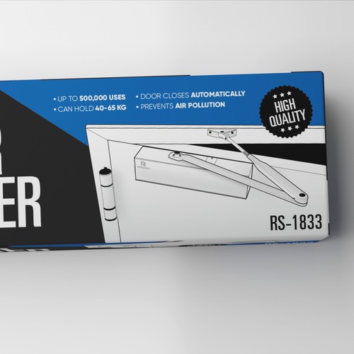 Design a Modern Packaging Design for Hardware Company (Door Closer) Design by Dem Ro