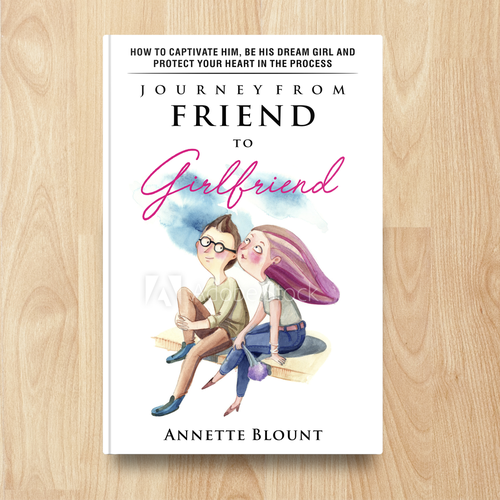 Design a book cover that is fun and playful to help single women experience love beyond friendship Design by FRD_design!