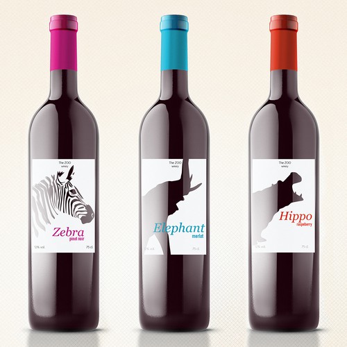Create a Zoo Theme wine label Design by masb