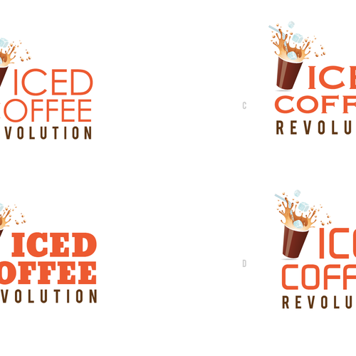 New logo for Iced Coffee Revolution Design by WilmoTheCat