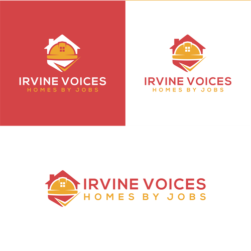 Irvine Voices - Homes for Jobs Logo Design by onestep designs