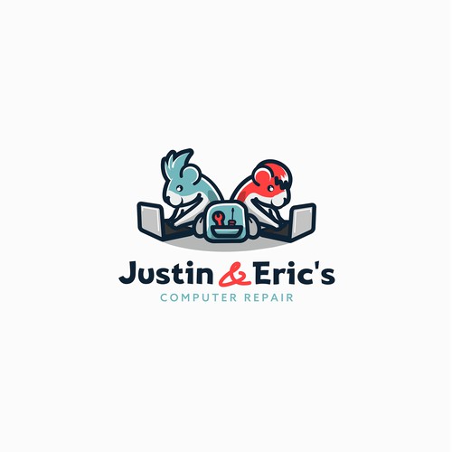 computer repair logo design