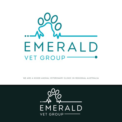 Emerald Vet Group Logo Design by reiffal®