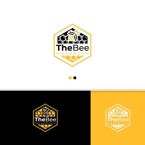 New Texas Bee Supply Logo Design by StudioJack