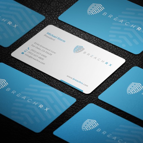 Professional B2B Card for Cyber Security Software Company Diseño de Galaxiya