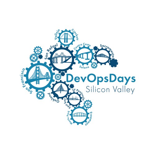 Creating a themed logo for DevOpsDays Silicon Valley デザイン by CSJStudios