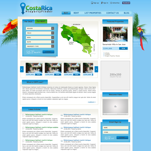 Property Finder Site - WP Home Page Design - Experts Wanted! Design by Nesha