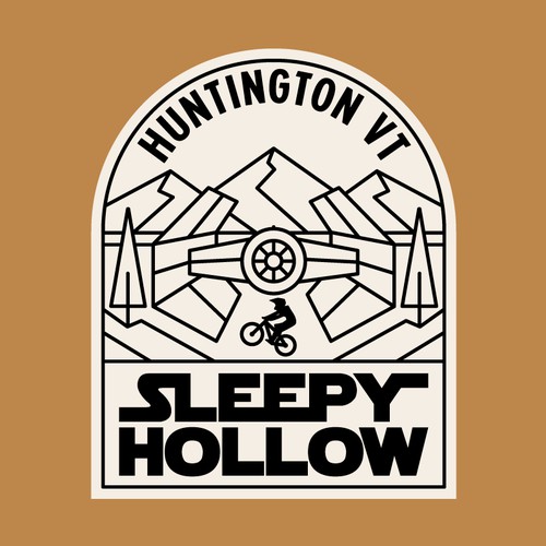 Mountain Bike Trail T Shirt Design Design by Wanderline