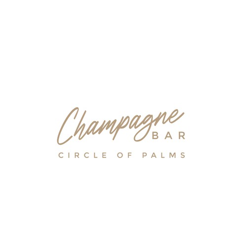 Luxury and modern Champagne Bar logo Design by alediba