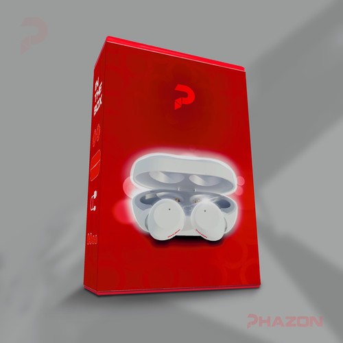Wireless earbuds packaging box sleeve design Design por flaco.ink