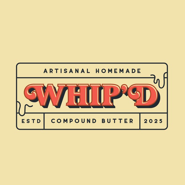 Artisanal homemade butter company logo