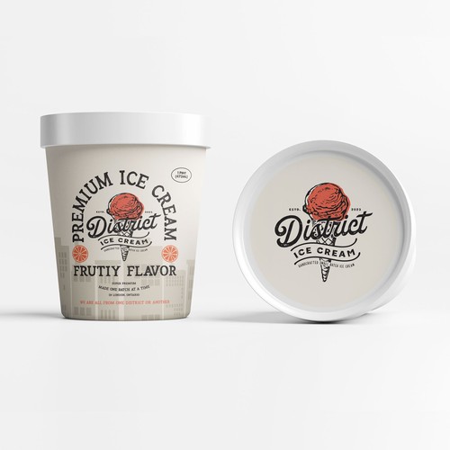 'Cool' NEW Ice Cream Pint design Design by J U L I A