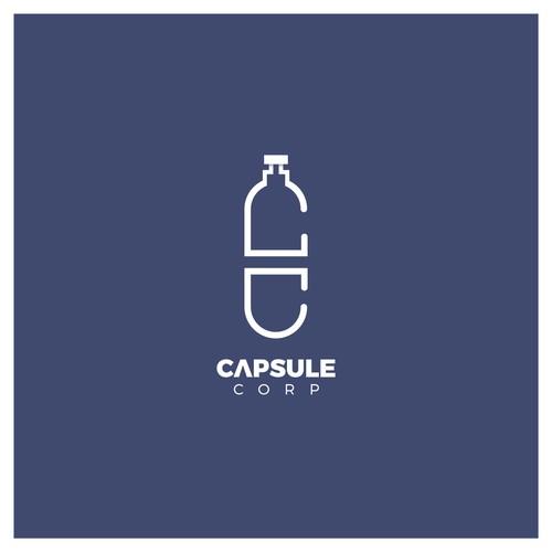 Design di Logo Capsule Corp, univers DBZ di respet