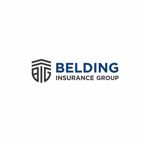 Simple logo w/ shield and letters "BIG" for insurance group Design by betul bejo