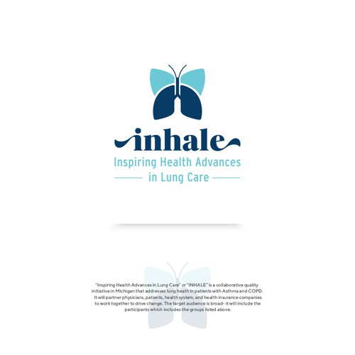 Logo for Lung Health Initiative in Michigan Design by dont font