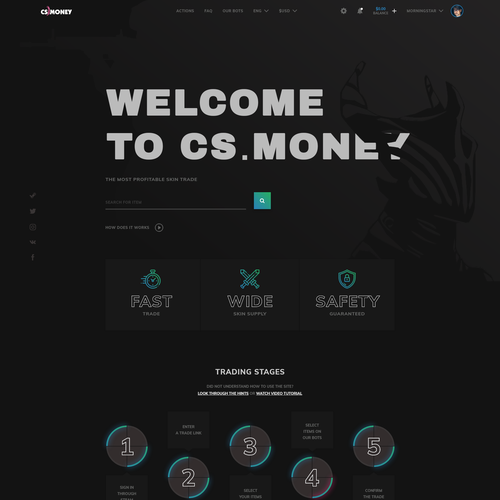 Proposition sur un concours de Design de page web, réalisée par Morningstar_