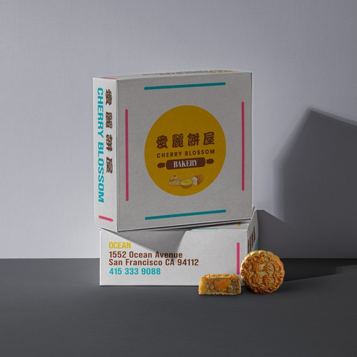 Bakery Box Design Diseño de Minimal Swipe