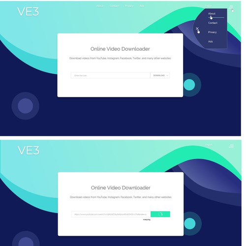 VE3 - Simple Video Downloader Website | Google Style Ontwerp door Marina Lavassa