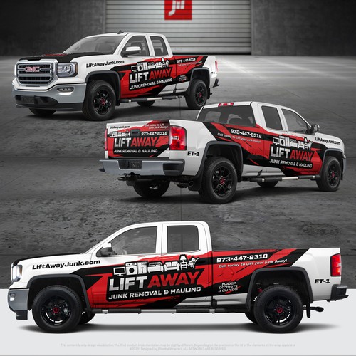 Cool Truck Wrap for Junk Removal Business Design by J0taeMe_