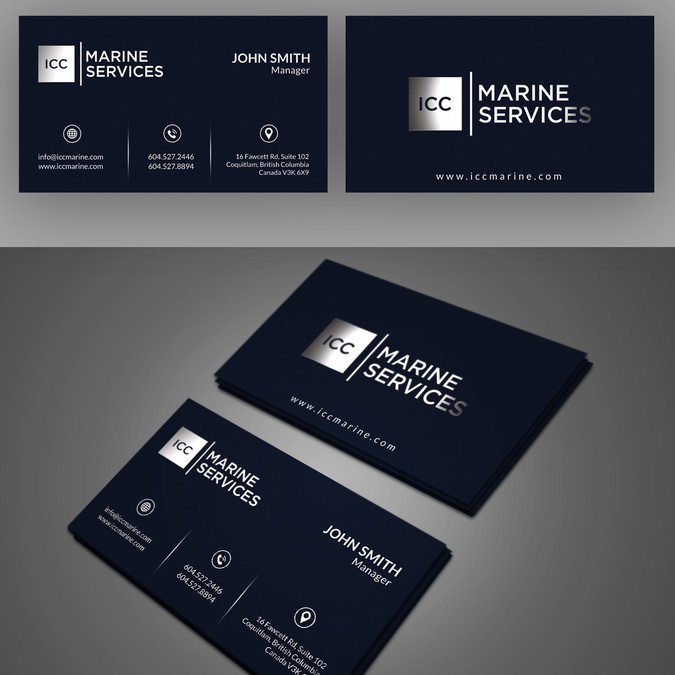 ICC Marine Business Cards Business card contest
