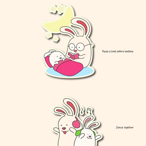 Habit Stickers for children and young parents Design réalisé par QPR