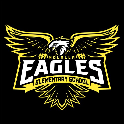 Molalla Elementary School Eagle Logo Design by indraDICLVX