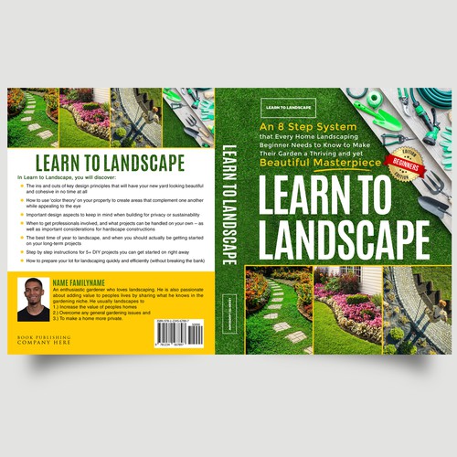 LOOKING FOR A UNIQUE AND BEAUTIFUL BOOK COVER DESIGN FOR A HOME LANDSCAPING BOOK Design by iDea Signs