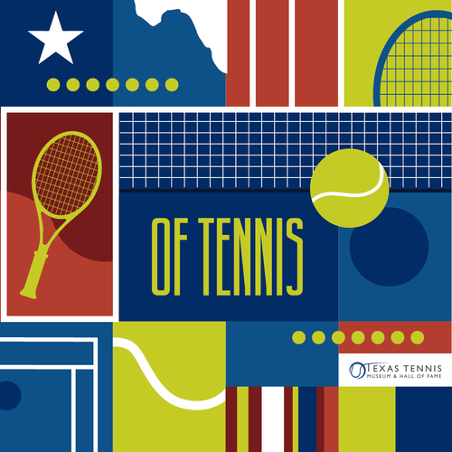 Texas Tennis Museum and Hall of Fame Wall Design by Maria Angelica G