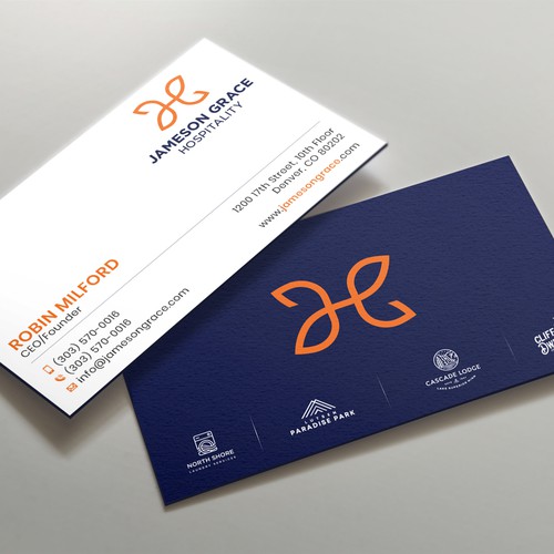 Create a modern and clean business card for a parent company with 4 subsidiaries Design by kaylee CK